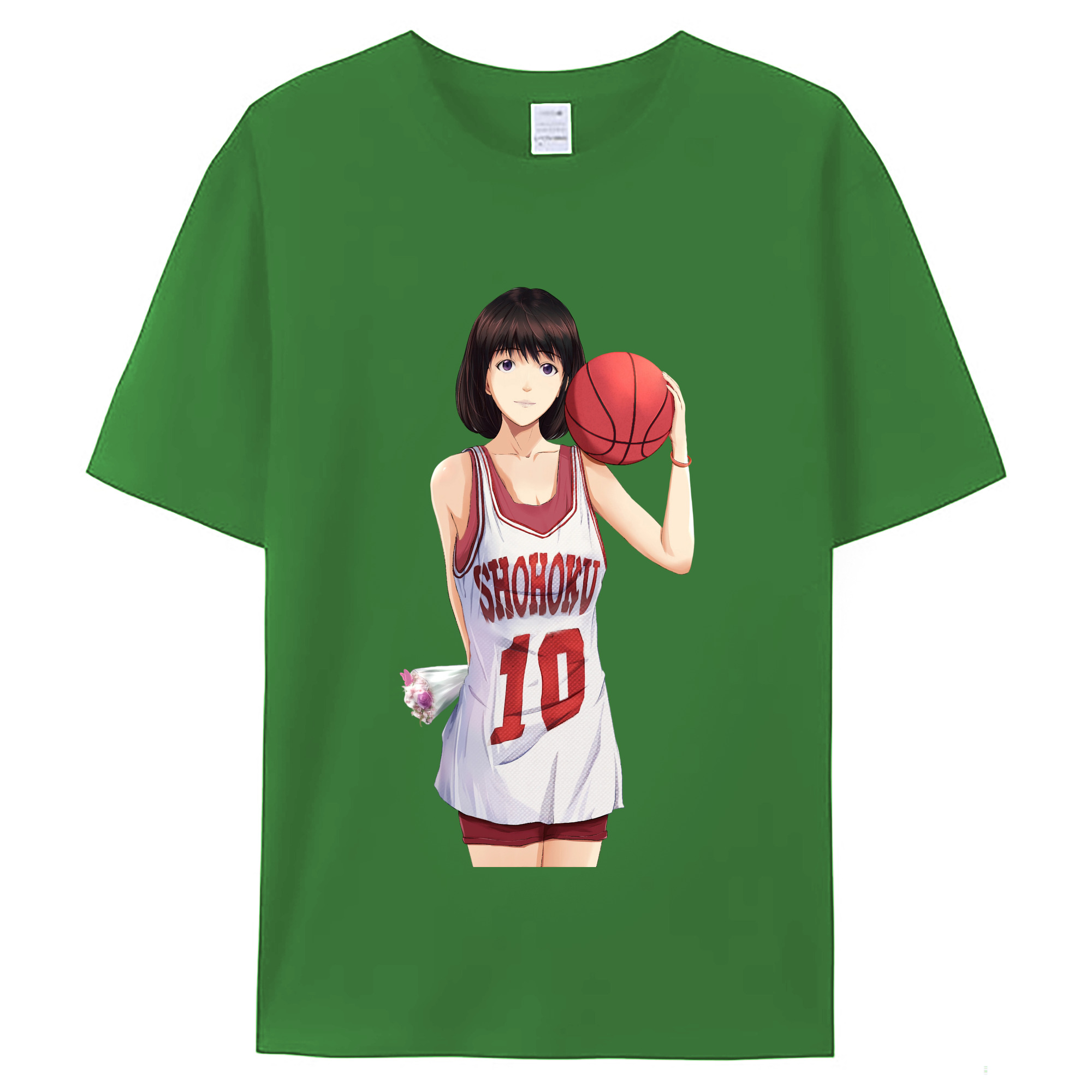 （画像用） SLAM DUNK／スラムダンク レディースカジュアルプリントTシャツ（綿100％）